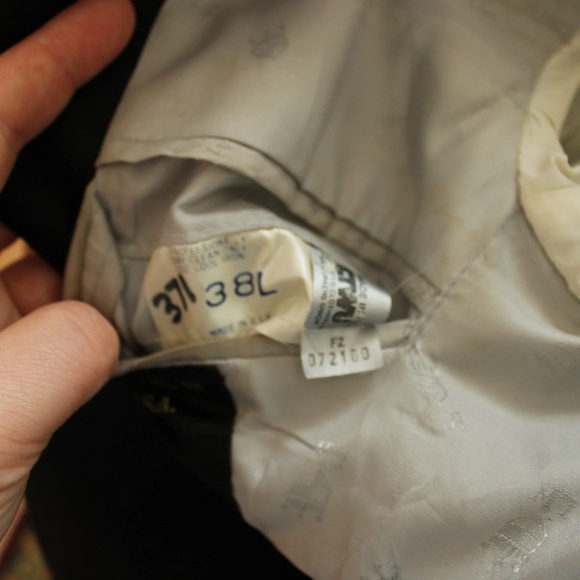 1970's 80's Lord West Black Pinstripe Tailcoat - Picture 8 of 9